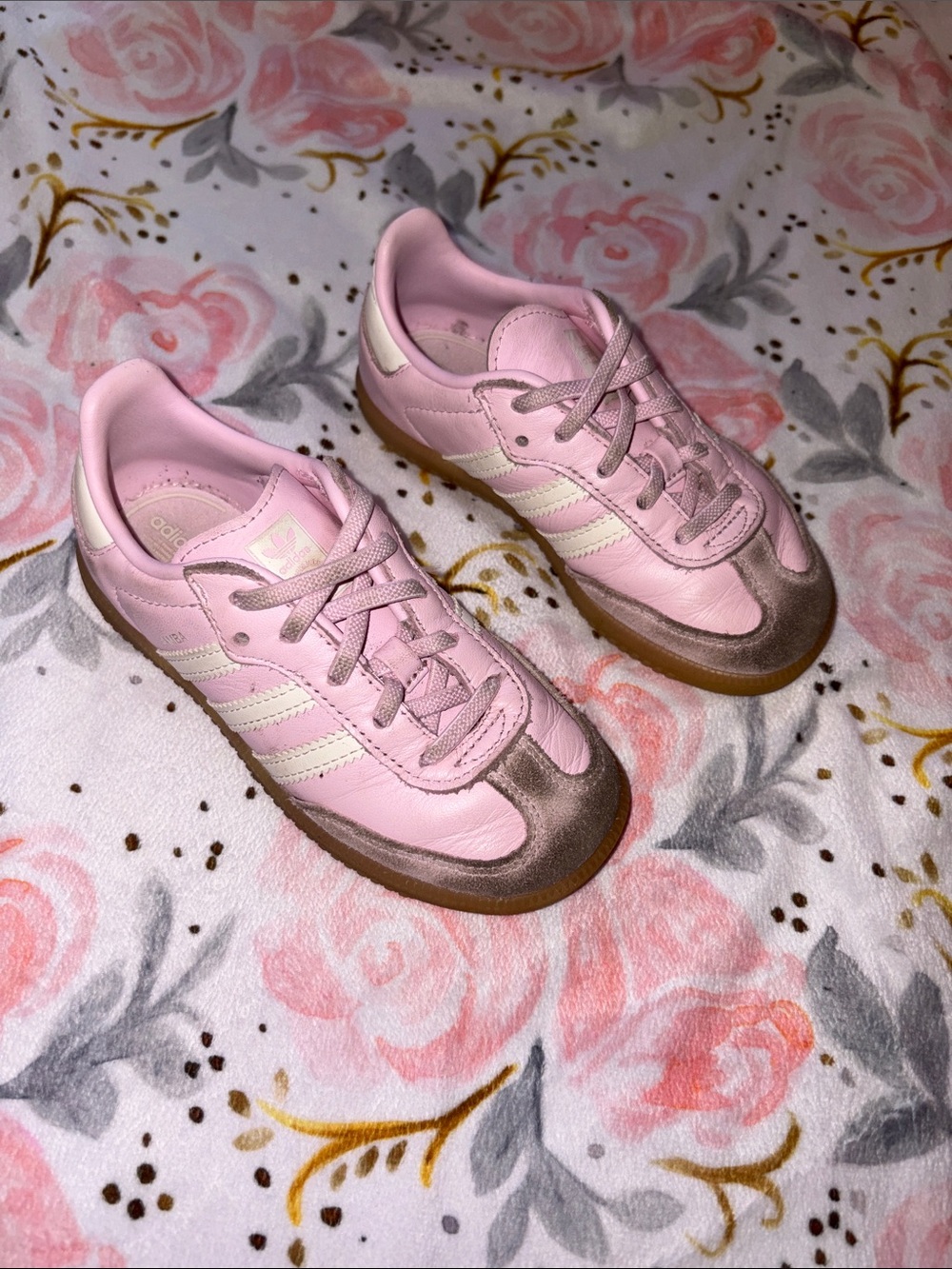 adidas Pink and Brown Casual Leather Sneakers